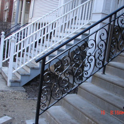Entrance stairs iron railing - Products
