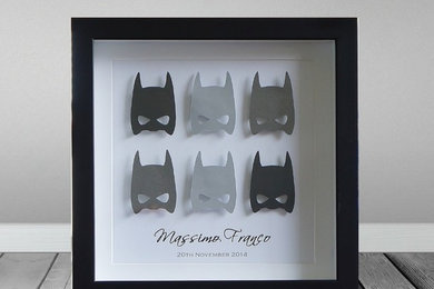 Personalised Batman Paper Art Frame