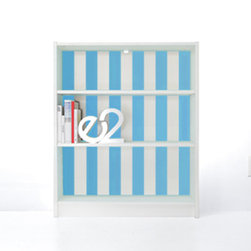 PANYL Azure Thick Stripes for IKEA BILLY - Home Decor
