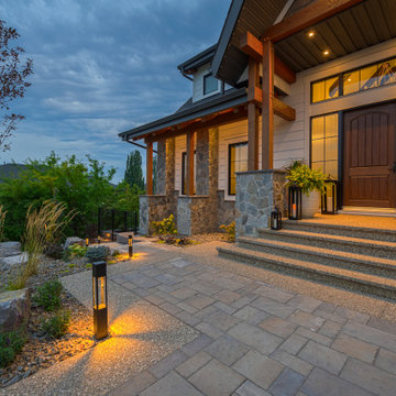 Luxury Backyard Retreat with Armour Stone & Water Feature | Genesis on the Lakes