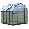 Elite Barn-Shaped Walk-In Greenhouse Kit, 8'x8', Earth Anchor