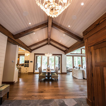 Custom Medieval Walnut Beam Work