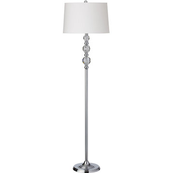 C11T-PC Crystal Table Lamp - Polished Chrome, Clear