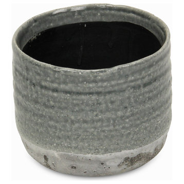 Stylish Two-toned Ceramic Pot - Medium