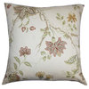 Ululani Floral Pillow Red White 18"x18"