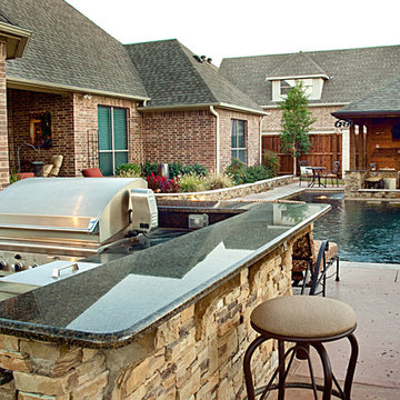 Dry Stack - Custom Swimming Pool - North Richland Hills, TX