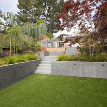 Concrete Garden Wall With Bench