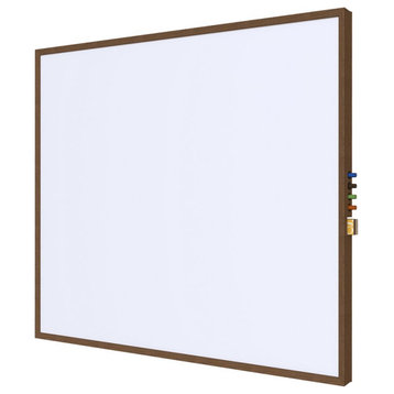 Ghent's Ceramic 2' x 3' Impression Whiteboard with Modern Frame in White