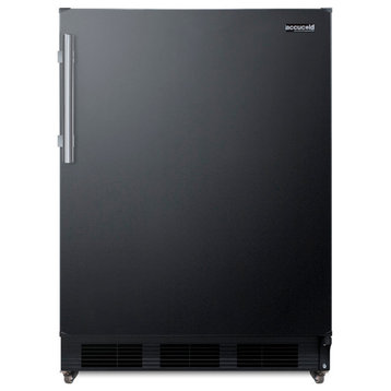 Summit FF7LBLKM 24"W 5.5 Cu. Ft. Compact Freezerless Refrigerator - Black