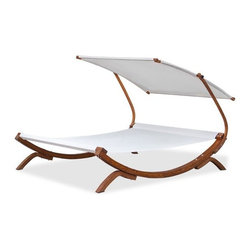 Urban Home Hillsboro White Double Hammock - Patio Furniture And Outdoor Furniture