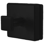 Preferred Bath Accessories - Primo Collection Glass Mounted Robe Hook, Matte Black - Hang your robe or towel in an easy-to-reach place. This robe hook is made to be mounted on your glass shower door or fixed glass panel 0.24-inch to 0.47-inch thick. A mounting hole of 0.5-inch diameter is required. Known for its innovative product designs and service excellence, Preferred Bath Accessories, Inc. offers a complete line of other coordinating Primo Collection accessories that will add style and sophistication to your d&eacute;cor. These products are durable, easy to install, and competitively priced.