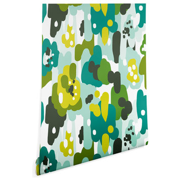 Deny Designs Heather Dutton Painted Camo Wallpaper, Green, 2'x10'