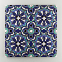Handpainted: The Mediterranean Collection, Valencia in Cool Motif - Wall & Floor Tiles