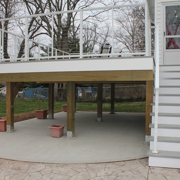 LockDry aluminum decking enable for storage underneath