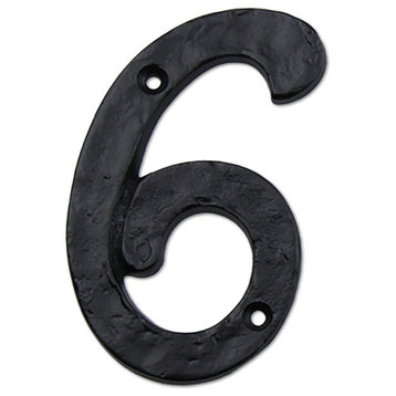 4" Cast Iron Numeral, 6