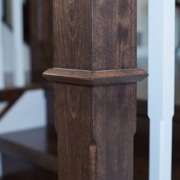 Traditional Stairs and Hardwood
