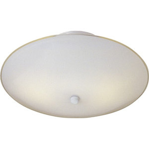 V1914-6 White Volume Lighting 3-Light White Semi-Flush Mount Ceiling Fixture 