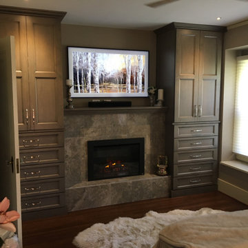 Bedroom Built-In Wardrobe & Electric Fireplace