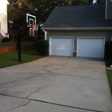 Suzanne K's Pro Dunk Silver Basketball System on a 39x13 in Columbia, SC