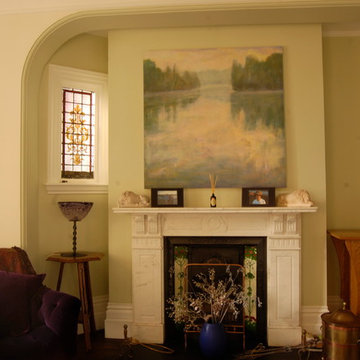 Redesign of Living room in large Edwardian house in Hove
