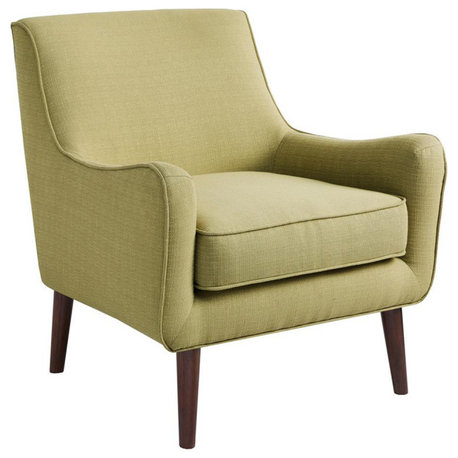 Madison Park Oxford Mid-Century Accent Chair, Mustard Yellow