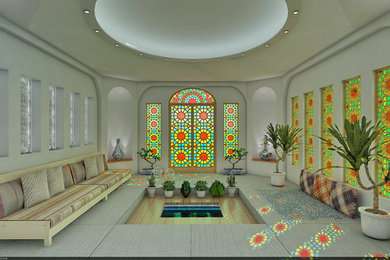 Inspiration for an eclectic living room remodel in Other