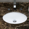 18.25-in. W 15.25-in. D CSA Certified Oval Undermount Sink In White Color