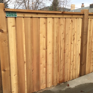 Custom top cap cedar fences