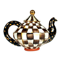 Courtly Check Teapot | MacKenzie-Childs - Teapots