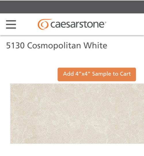 Caesarstone Cosmopolitan White Countertop Color Issue