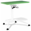 Sit or Stand Adjustable Office Desk in Blue, Red, Orange, or Green