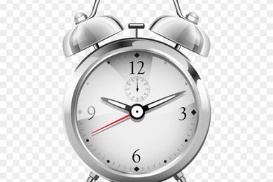 Silver Alarm Clock Clipart Png