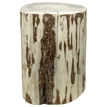 Montana Woodworks Homestead Transitional Wood Cowboy Stump in Natural