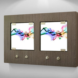 Contemporary Abstract Art Key Holder -- wall monted - Products