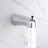 Luxier SS-C01-T-V Rainfall Shower Faucet With Valve and Spout, Chrome