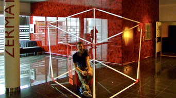 Installation anamorphose - Lacoste live cube