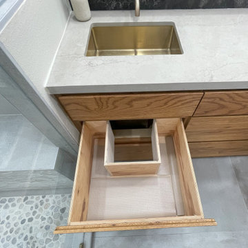 Contemporary Primary Bathroom Remodeling in Houston, TX Montrose area