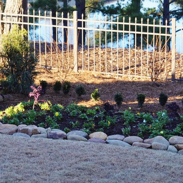 New Stone Plant & Flower Bed in Woodside Plantation, Aiken, SC