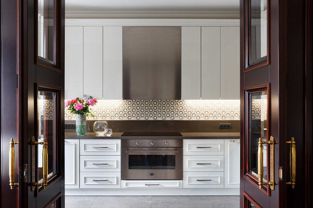Transitional Kitchen by Porte Rouge Interiors
