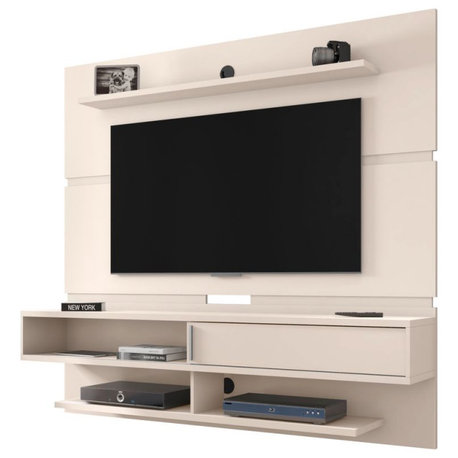 Astor 71" Floating Entertainment Center 2.0, Off White