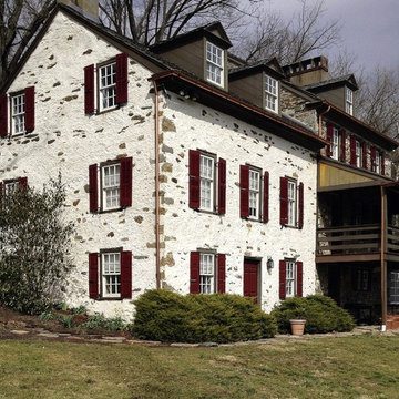 Copper Gutter System w/ underground drainage field - West Chester, PA