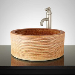 STADEN HAND-GLAZED VESSEL SINK - DESERT SAND - Bathroom Sinks