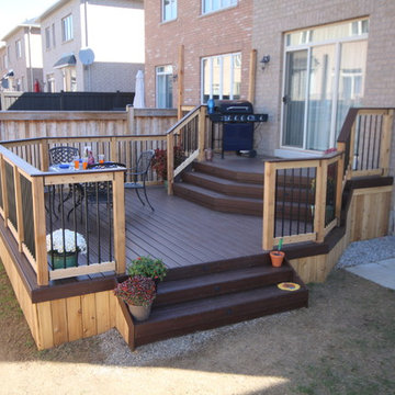 Some custom decks built by Hickory Dickory Decks using Armadillo decking.