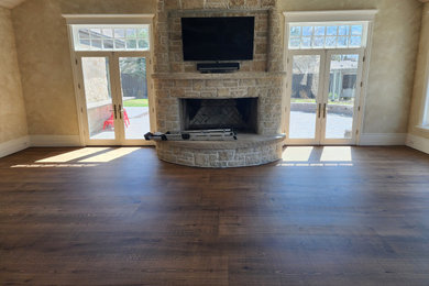 Living room - modern living room idea in Salt Lake City