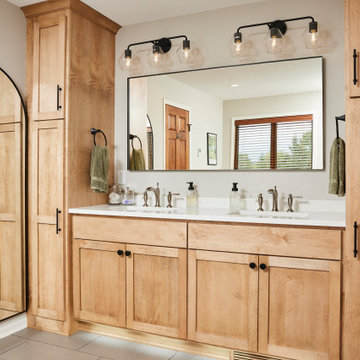 Double Bathroom Remodel in Blaine Removes Jacuzzi