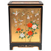 Gold Lacquer Shoe Cabinet Birds and Flowers