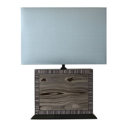 Marquetry Table Lamp - Table Lamps