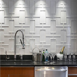 Bar Area with Accent Tile Wall - Wall And Floor Tile