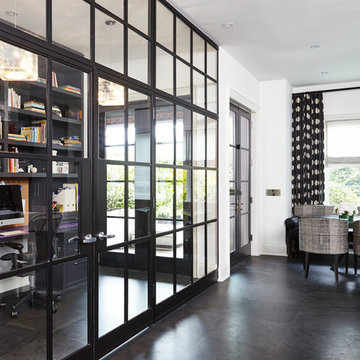 Glass encased home office
