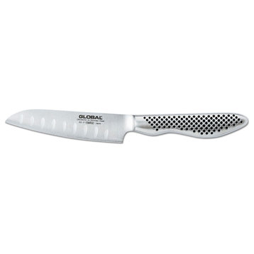 Global Classic Stainless Steel Hollow Ground Santoku Knife, 4-Inches